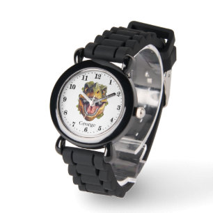 Reloj De Pulsera Dinosaurio de los chicos de Guay añadir nombre