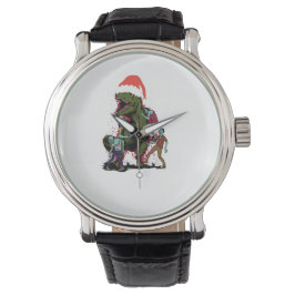 Reloj De Pulsera Dinosaurio de Navidades feos zombis T-Rex