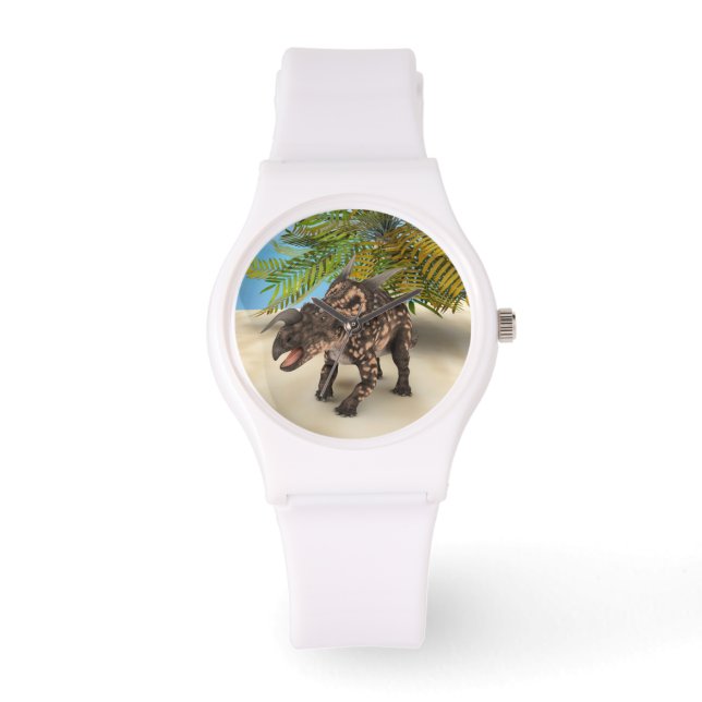 Reloj De Pulsera Dinosaurio Einiosaurus (Anverso)