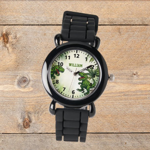Reloj De Pulsera Dinosaurio Tyrannosaurus Rex jungla