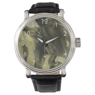 Reloj De Pulsera Dinosaurios antiguos, Torvosaurus y Brachiosaurus