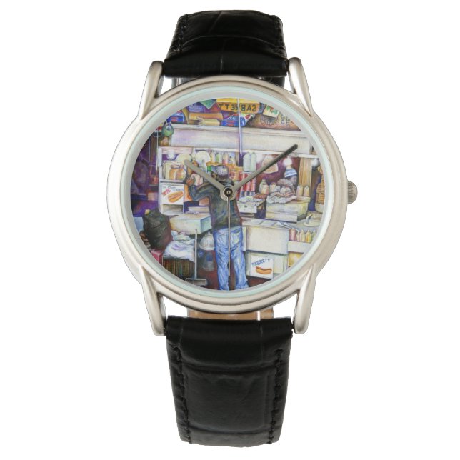 Reloj De Pulsera Dios del perro caliente, Nueva York (Anverso)