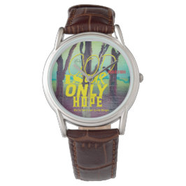 Reloj De Pulsera dios es nuestra única camiseta de esperanza