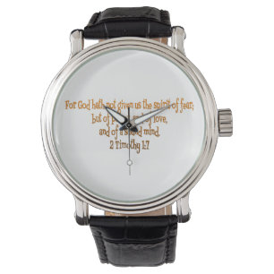 Reloj De Pulsera Dios No Nos Ha Dado El Espíritu De Miedo