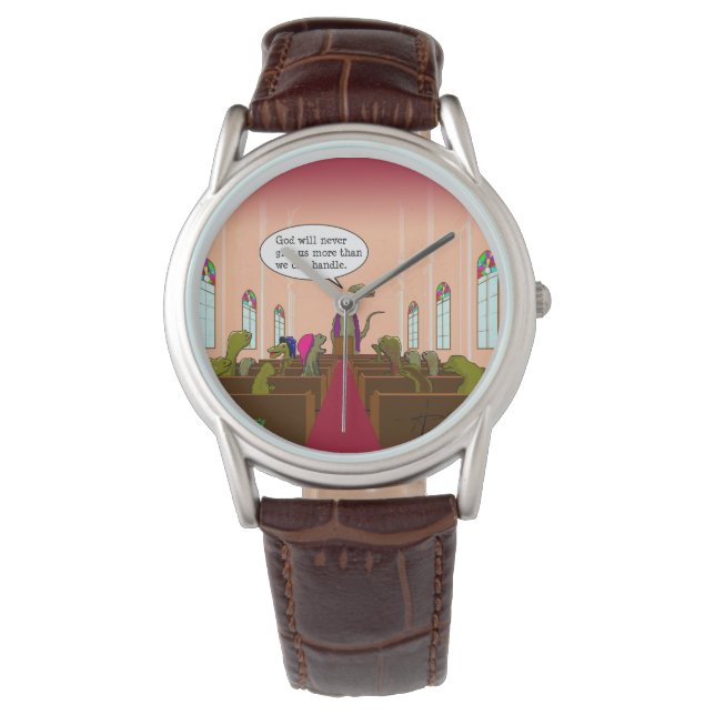 Reloj De Pulsera Dios nunca nos da más de lo que podemos manejar (Anverso)