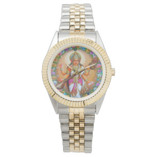 Reloj De Pulsera Diosa de la divinidad hindú de Saraswati del