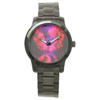 Reloj De Pulsera Diosa de neón en bosque encantado