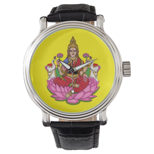 Reloj De Pulsera Diosa Lakshmi (Anverso)