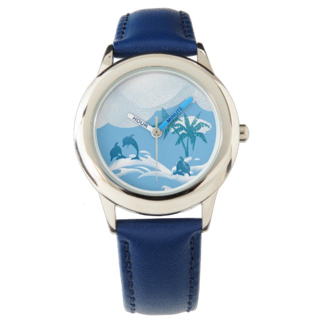 Reloj De Pulsera Diosa Tropical Surfing de Shaka (Anverso)