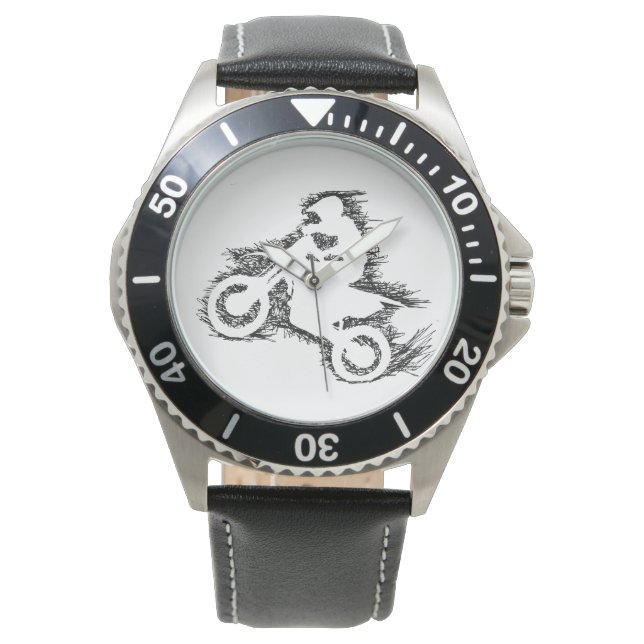 Reloj De Pulsera DIRT BIKE ( negro garabato ) (Anverso)