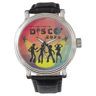 Reloj De Pulsera Discoteca, pista de baile, retro, multicolor