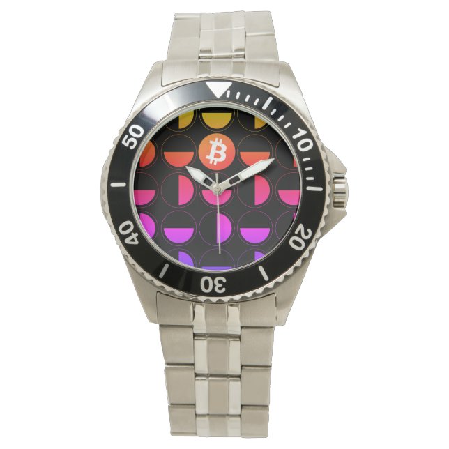 Reloj De Pulsera Diseñador de bitcoin (Anverso)