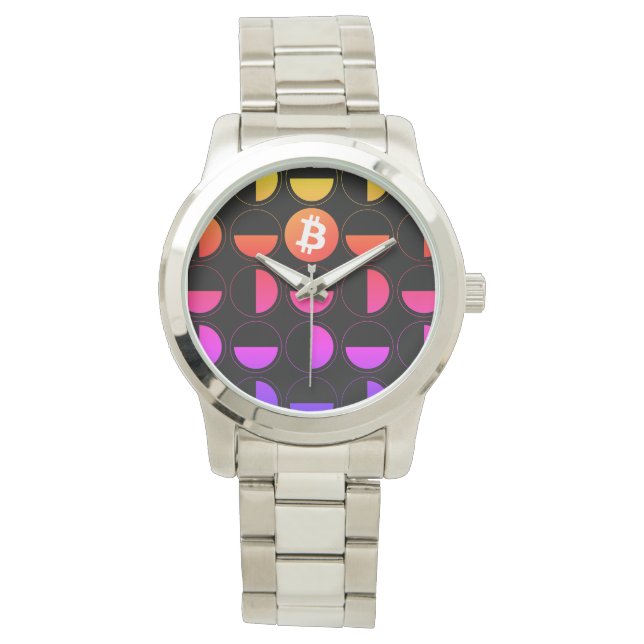 Reloj De Pulsera Diseñador de bitcoin (Anverso)