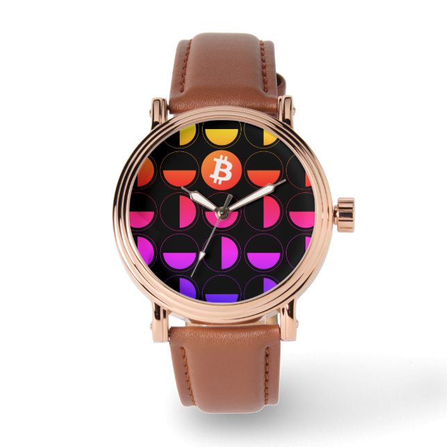 Reloj De Pulsera Diseñador de bitcoin (Anverso)