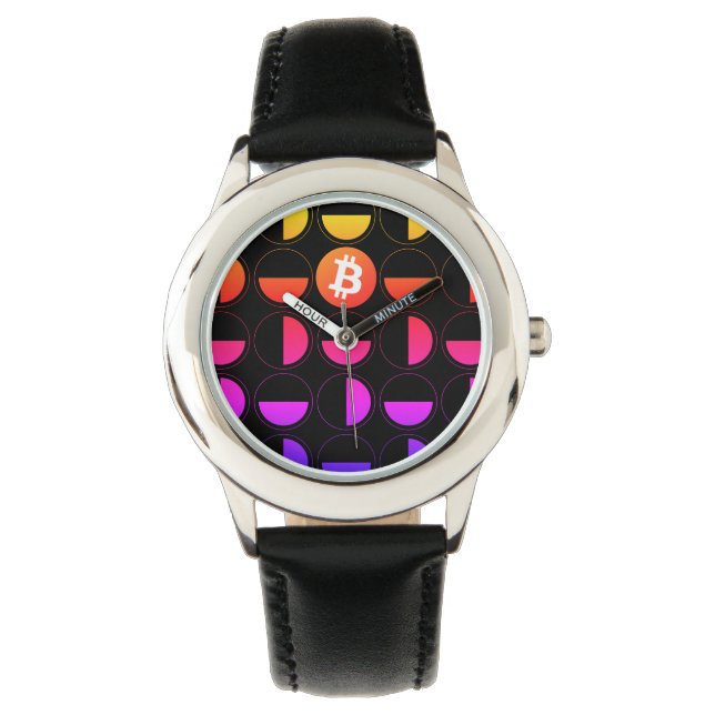 Reloj De Pulsera Diseñador de bitcoin (Anverso)
