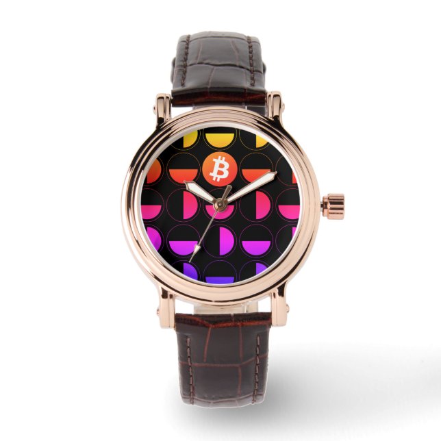 Reloj De Pulsera Diseñador de bitcoin (Anverso)