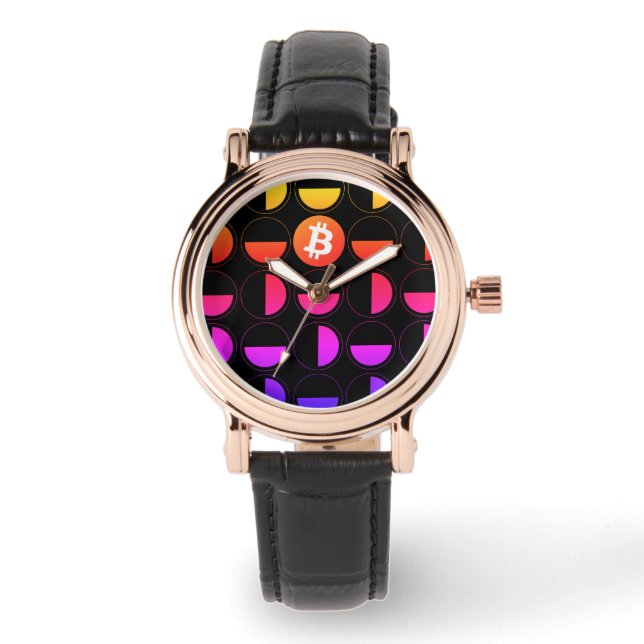 Reloj De Pulsera Diseñador de bitcoin (Anverso)