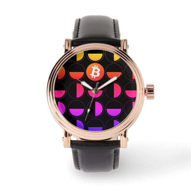 Reloj De Pulsera Diseñador de bitcoin (Anverso)
