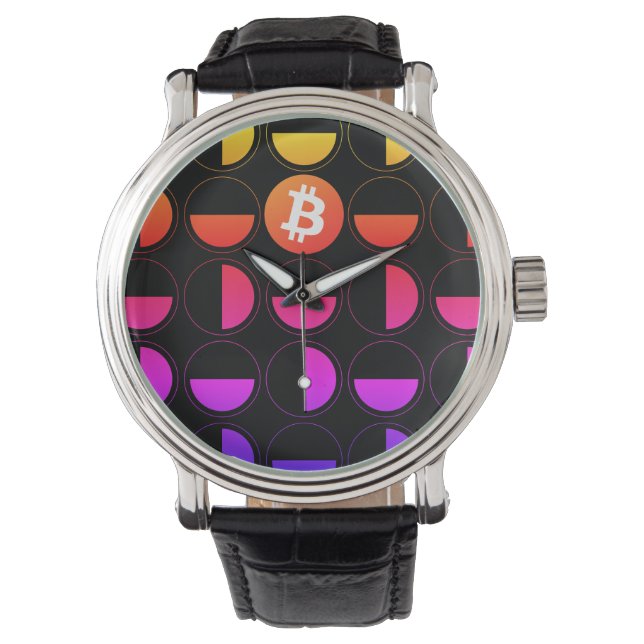 Reloj De Pulsera Diseñador de bitcoin (Anverso)