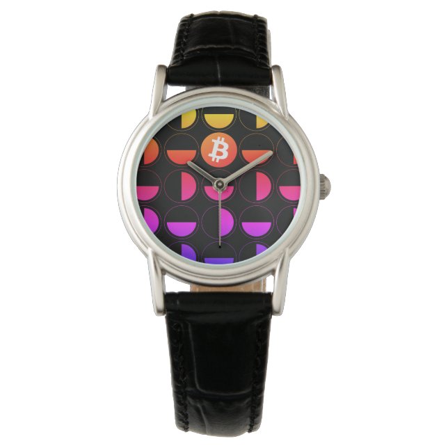 Reloj De Pulsera Diseñador de bitcoin (Anverso)