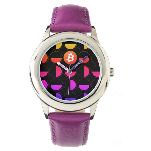 Reloj De Pulsera Diseñador de bitcoin (Anverso)