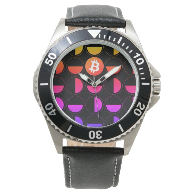 Reloj De Pulsera Diseñador de bitcoin (Anverso)