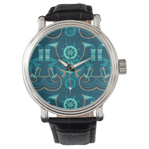 Reloj De Pulsera Diseño azul náutico