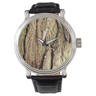 Reloj De Pulsera Diseño clásico Moda de madera natural de corteza