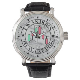 Reloj De Pulsera Diseño Comercial | Patrón bajista Mármol | Pips