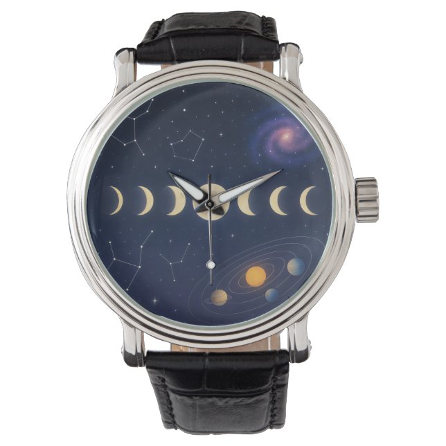 Reloj De Pulsera diseño cósmico (Anverso)