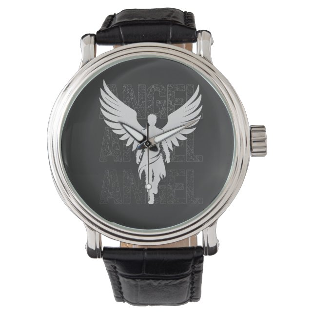 Reloj De Pulsera Diseño de ángel blanco (Anverso)