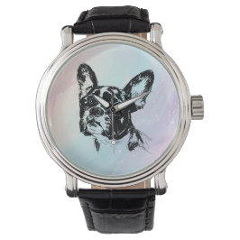 Reloj De Pulsera Diseño de arte de la Moda de perro de Boston Terri