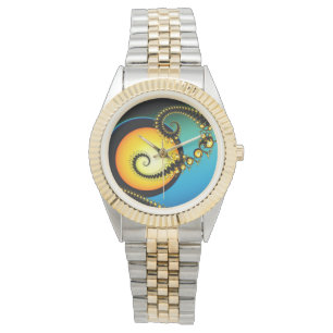 Reloj De Pulsera "Diseño de arte fractal lunar