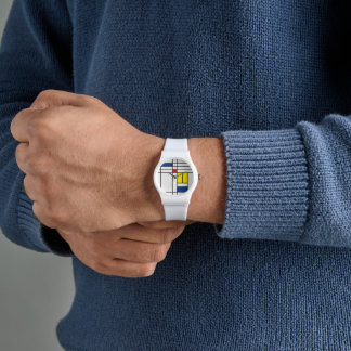 Reloj De Pulsera Diseño de Arte Moderno Minimalista De Stijl Mondri