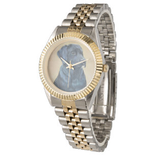 Reloj De Pulsera diseño de arte original del retrato de perro labra