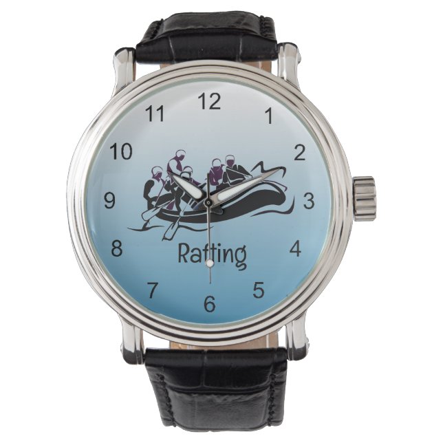 Reloj De Pulsera Diseño de balsismo en aguas bravas  (Anverso)