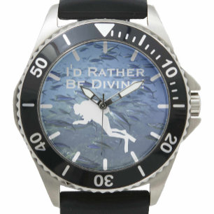 Reloj De Pulsera Diseño de buzo de inmersión "Mejor estaría buceand