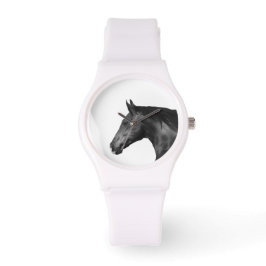 Reloj De Pulsera Diseño de Caballos 4 Mujeres Deportivas Watch