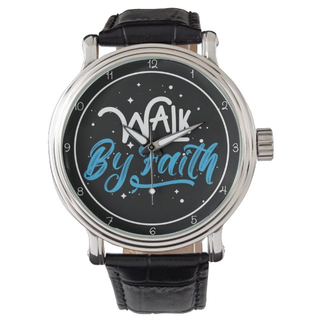 Reloj De Pulsera Diseño de Caminar por Fe (Anverso)