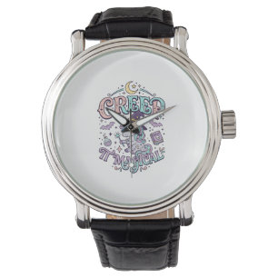 Reloj De Pulsera Diseño de camiseta de estilo retro mágico Unicorn