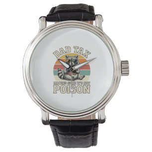 Reloj De Pulsera Diseño de camiseta vintage de mapache de impuesto