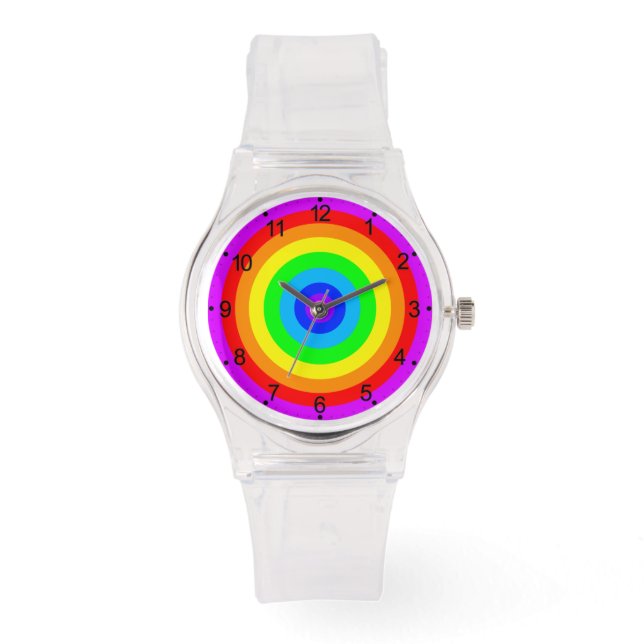 Reloj De Pulsera Diseño de círculo arco iris-40686 (Anverso)