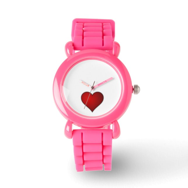 Reloj De Pulsera diseño de corazones valentinos (Anverso)