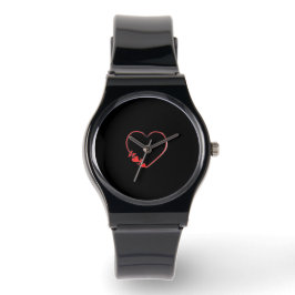 Reloj De Pulsera diseño de corazones valentinos