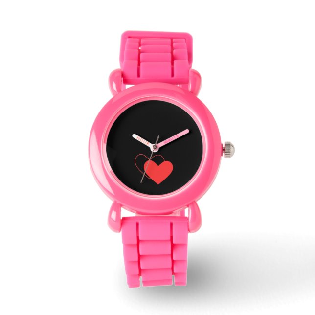 Reloj De Pulsera diseño de corazones valentinos (Anverso)