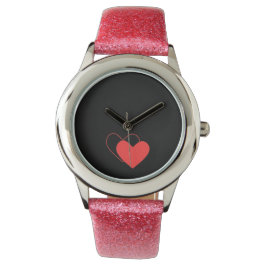 Reloj De Pulsera diseño de corazones valentinos