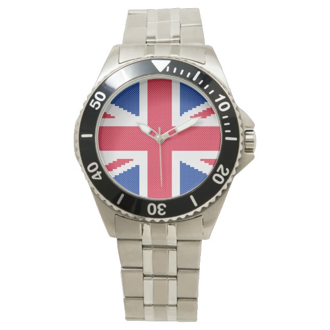 Reloj De Pulsera Diseño de cosido cruzado original Jack Union (Anverso)