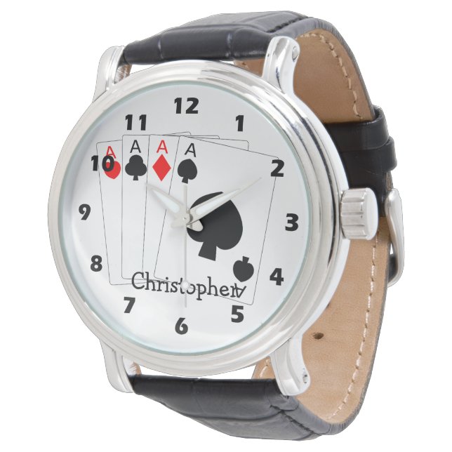 Reloj De Pulsera Diseño de Cuatro Ases (Angular)