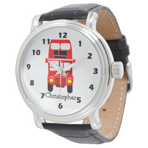 Reloj De Pulsera Diseño de doble piso rojo