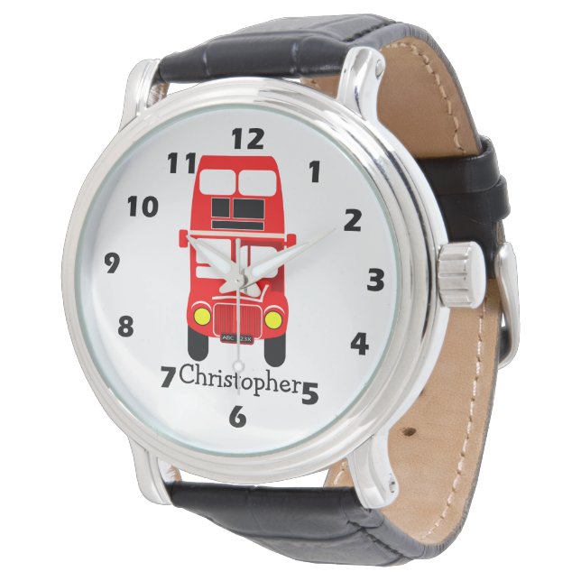 Reloj De Pulsera Diseño de doble piso rojo (Angular)